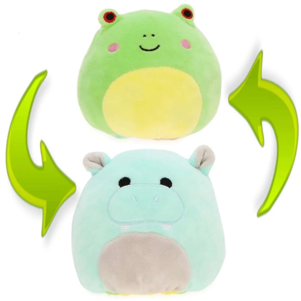 Wendy (Frog) & Hank (Hippo) Flip-a-mallow Squishmallow